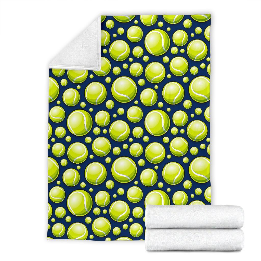 Tennis Ball Pattern Print Blanket-grizzshop