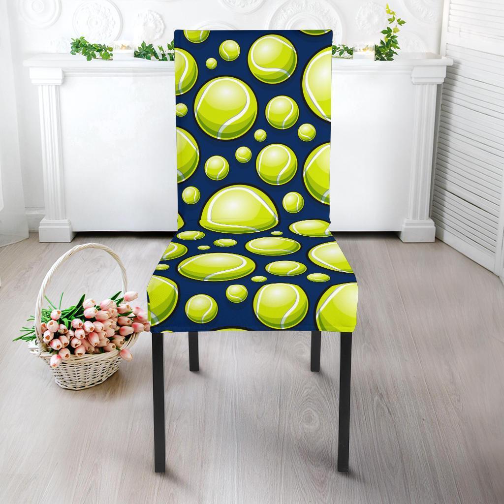 Tennis Ball Pattern Print Chair Cover-grizzshop