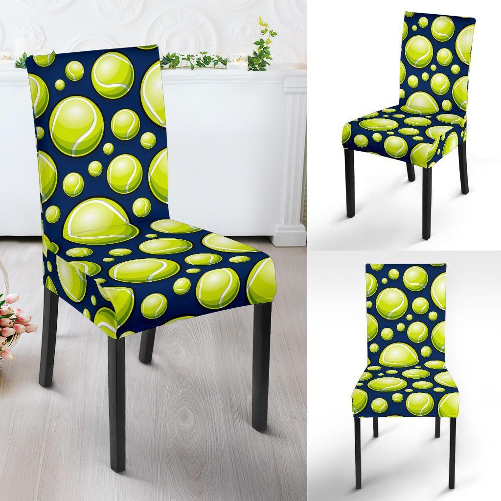 Tennis Ball Pattern Print Chair Cover-grizzshop