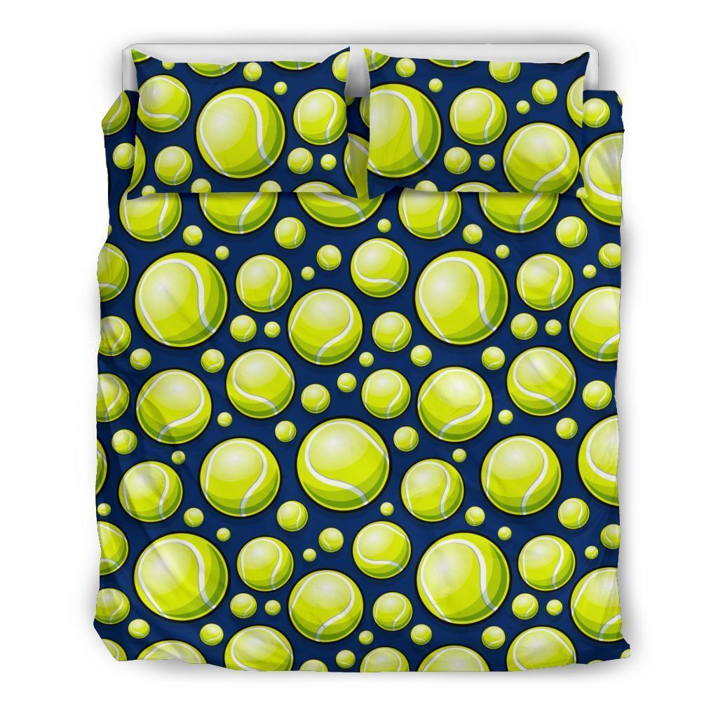 Tennis Ball Pattern Print Duvet Cover Bedding Set-grizzshop