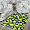 Tennis Ball Pattern Print Floor Mat-grizzshop