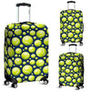 Tennis Ball Pattern Print Luggage Cover Protector-grizzshop