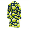 Tennis Ball Pattern Print Men Long Robe-grizzshop