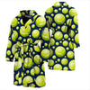 Tennis Ball Pattern Print Men Long Robe-grizzshop