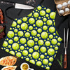 Tennis Ball Pattern Print Men's Apron-grizzshop