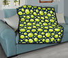 Tennis Ball Pattern Print Quilt-grizzshop