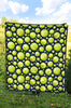 Tennis Ball Pattern Print Quilt-grizzshop
