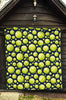 Tennis Ball Pattern Print Quilt-grizzshop