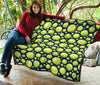 Tennis Ball Pattern Print Quilt-grizzshop