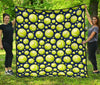 Tennis Ball Pattern Print Quilt-grizzshop