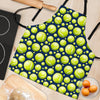 Tennis Ball Pattern Print Women's Apron-grizzshop