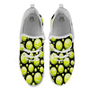 Tennis Balls Print Pattern White Athletic Shoes-grizzshop