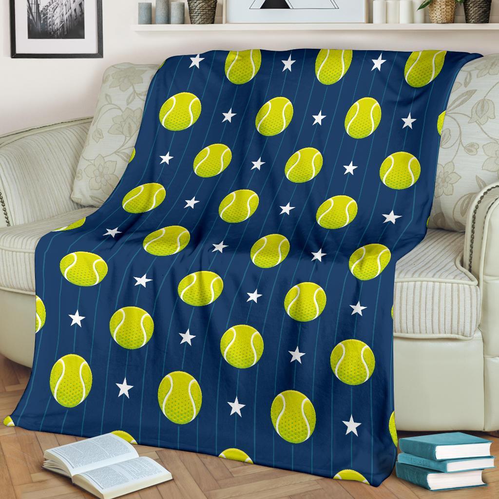 Tennis Pattern Print Blanket-grizzshop