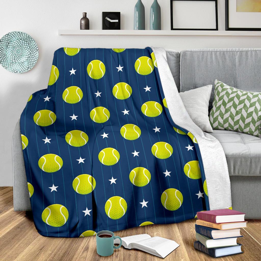 Tennis Pattern Print Blanket-grizzshop