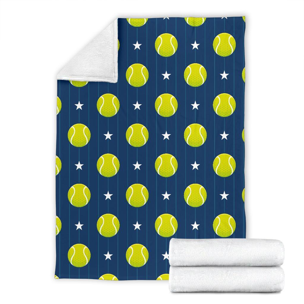 Tennis Pattern Print Blanket-grizzshop