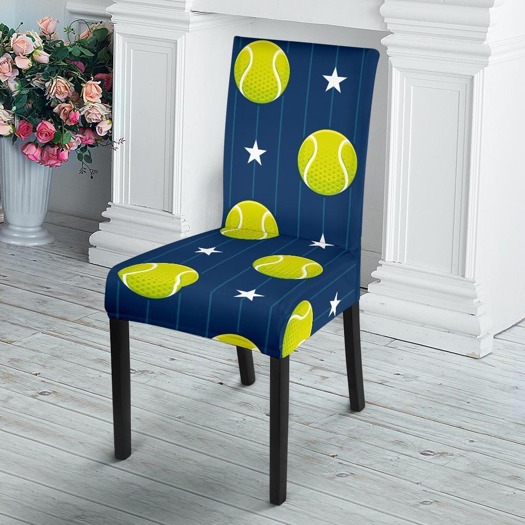 Tennis Pattern Print Chair Cover-grizzshop