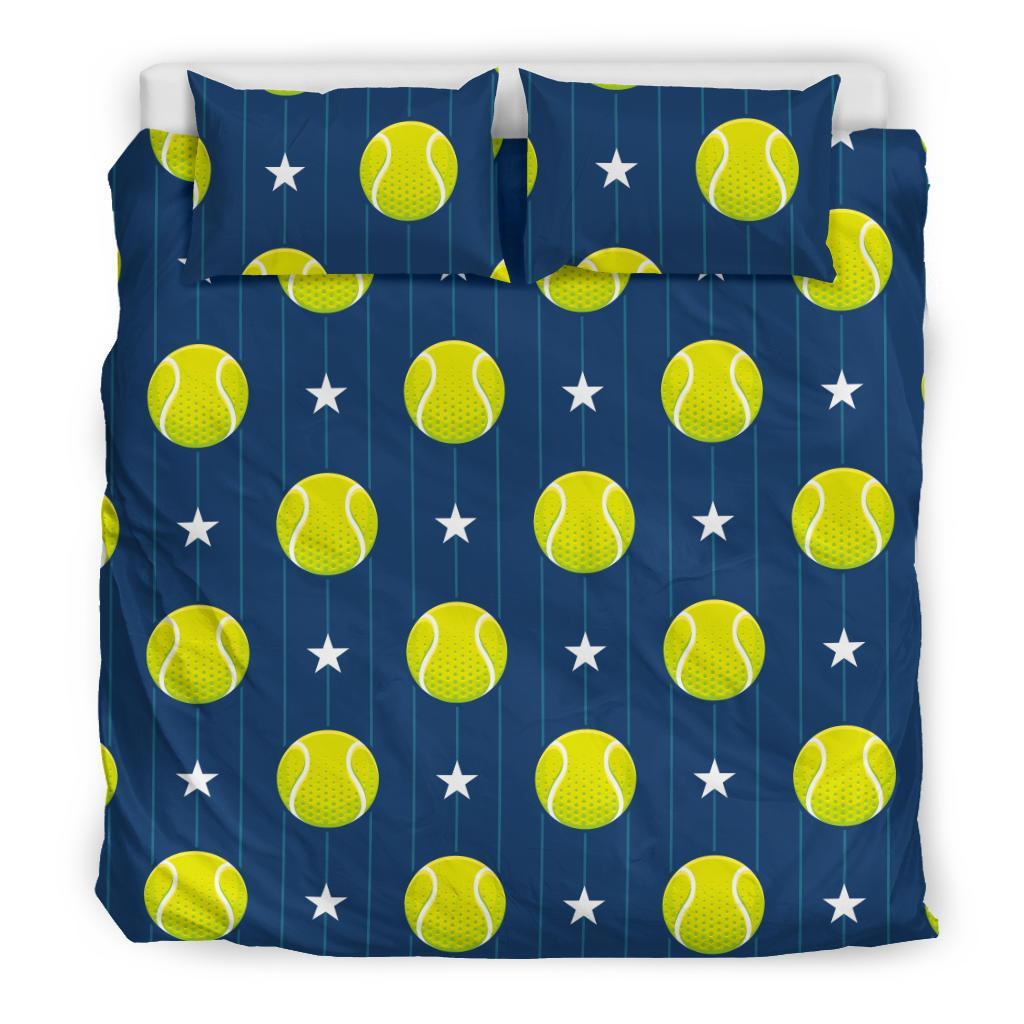 Tennis Pattern Print Duvet Cover Bedding Set-grizzshop