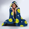 Tennis Pattern Print Hooded Blanket-grizzshop