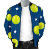 Tennis Pattern Print Men's Bomber Jacket-grizzshop