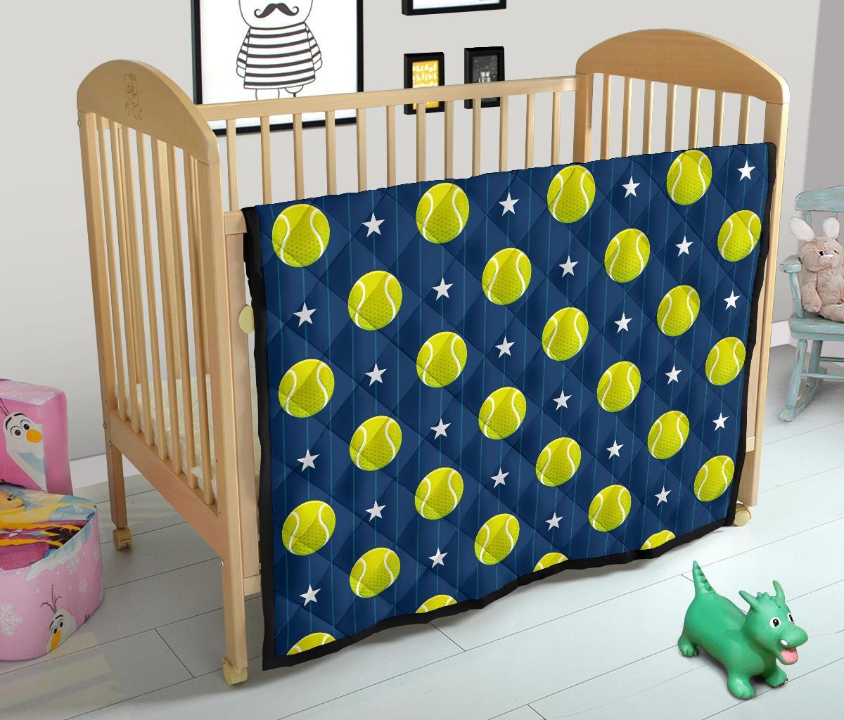 Tennis Pattern Print Quilt-grizzshop