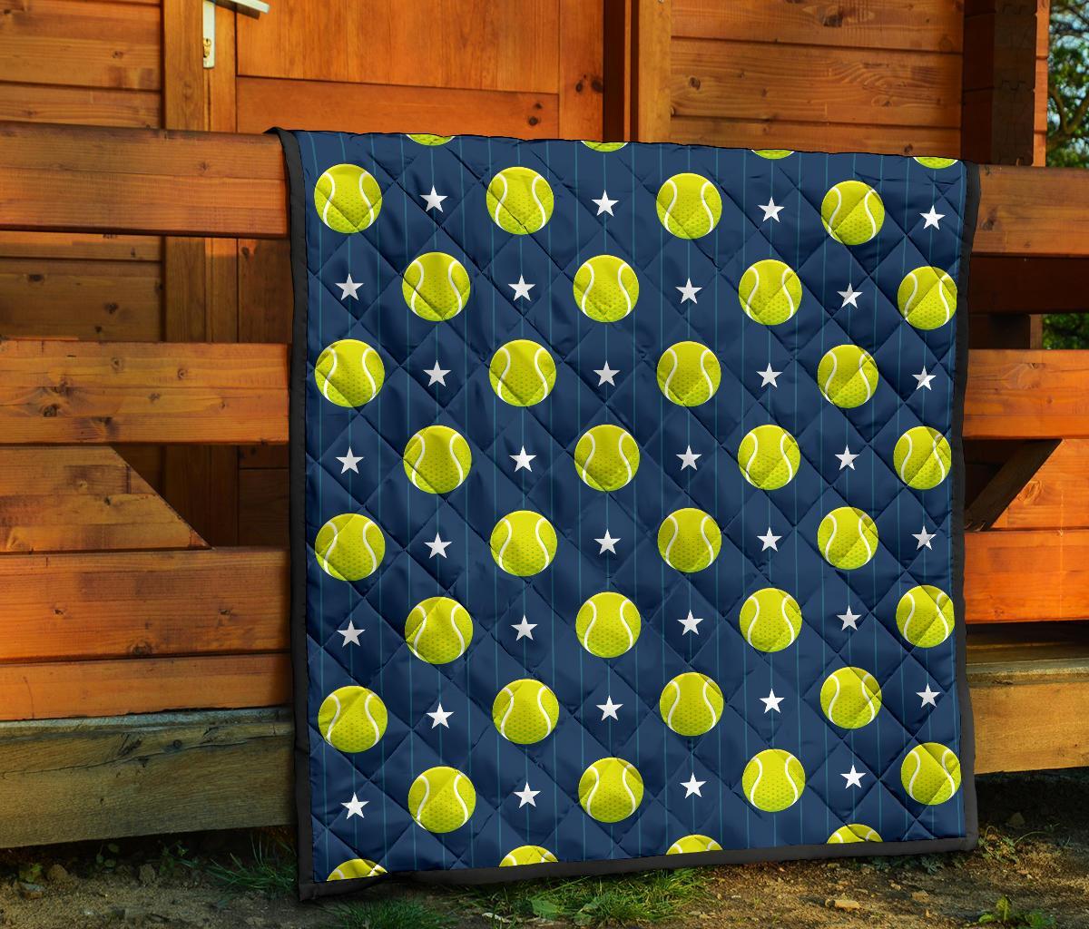 Tennis Pattern Print Quilt-grizzshop