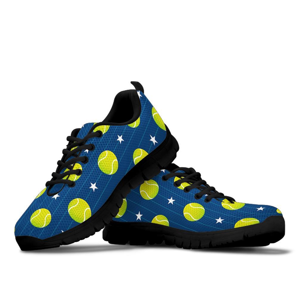 Tennis Pattern Print Sneaker Shoes For Men Women-grizzshop