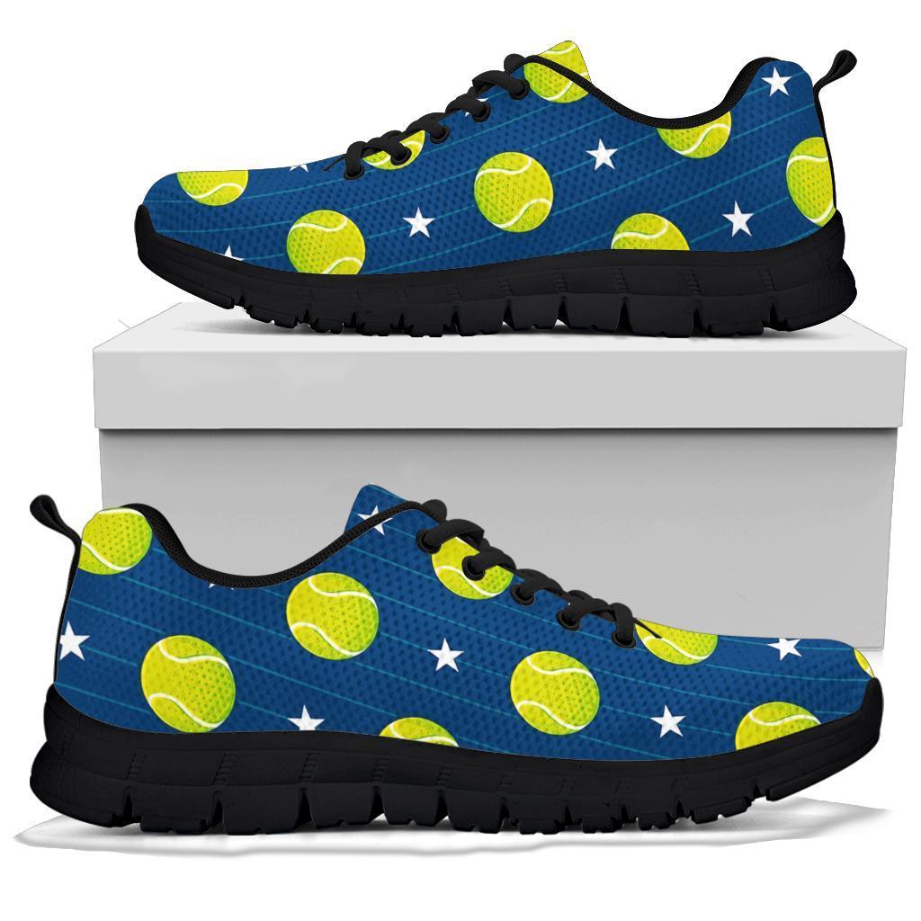 Tennis Pattern Print Sneaker Shoes For Men Women-grizzshop