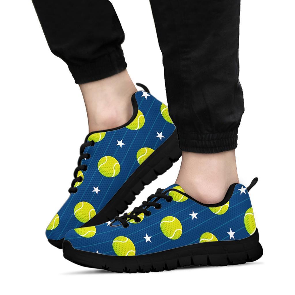 Tennis Pattern Print Sneaker Shoes For Men Women-grizzshop