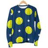 Tennis Pattern Print Women's Sweatshirt-grizzshop