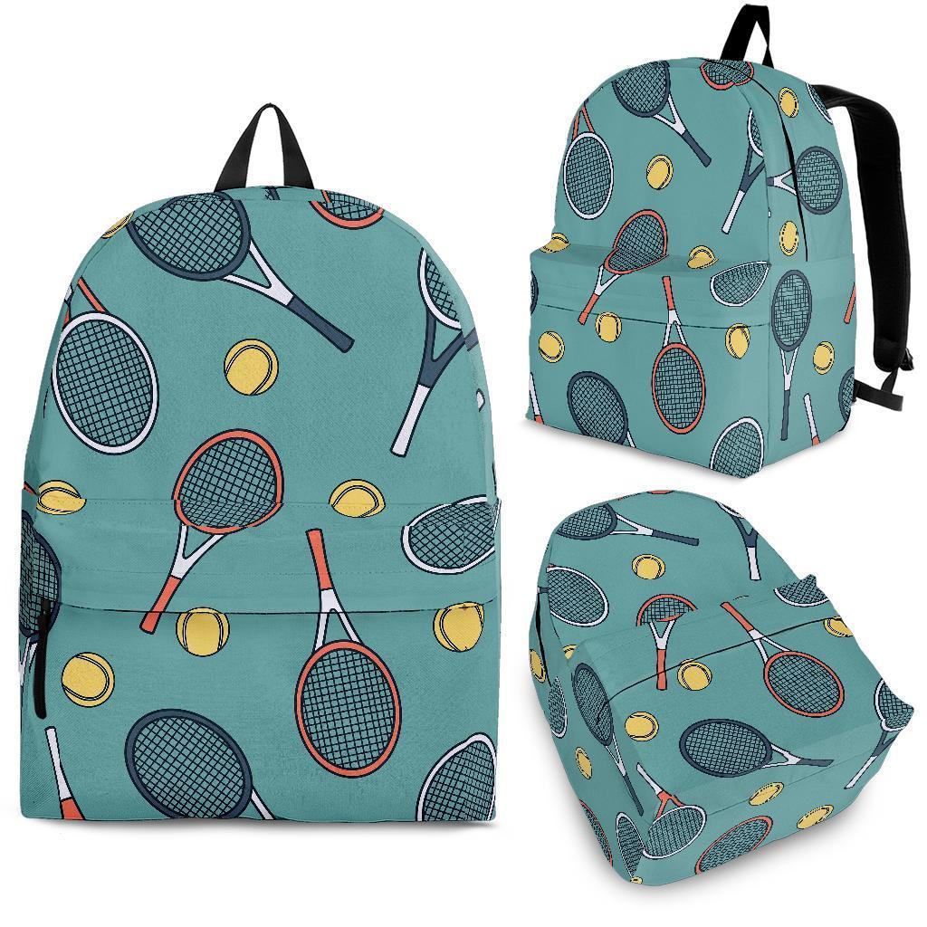 Tennis Print Pattern Backpack-grizzshop