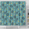 Tennis Print Pattern Bathroom Shower Curtain-grizzshop