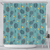 Tennis Print Pattern Bathroom Shower Curtain-grizzshop