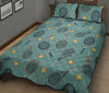 Tennis Print Pattern Bed Set Quilt-grizzshop