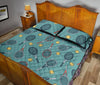 Tennis Print Pattern Bed Set Quilt-grizzshop