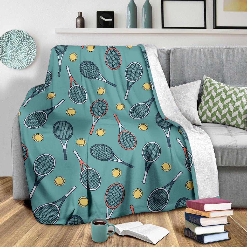 Tennis Print Pattern Blanket-grizzshop