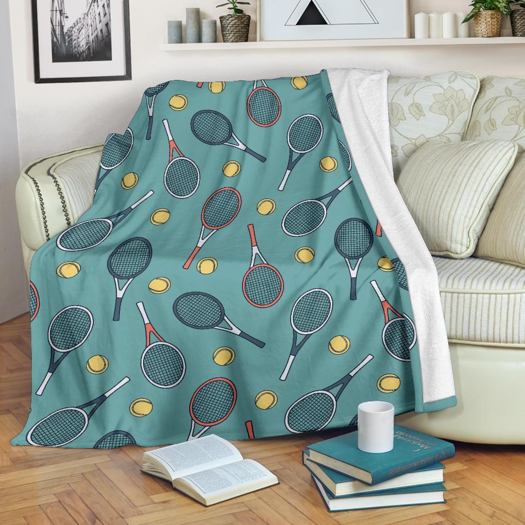 Tennis Print Pattern Blanket-grizzshop