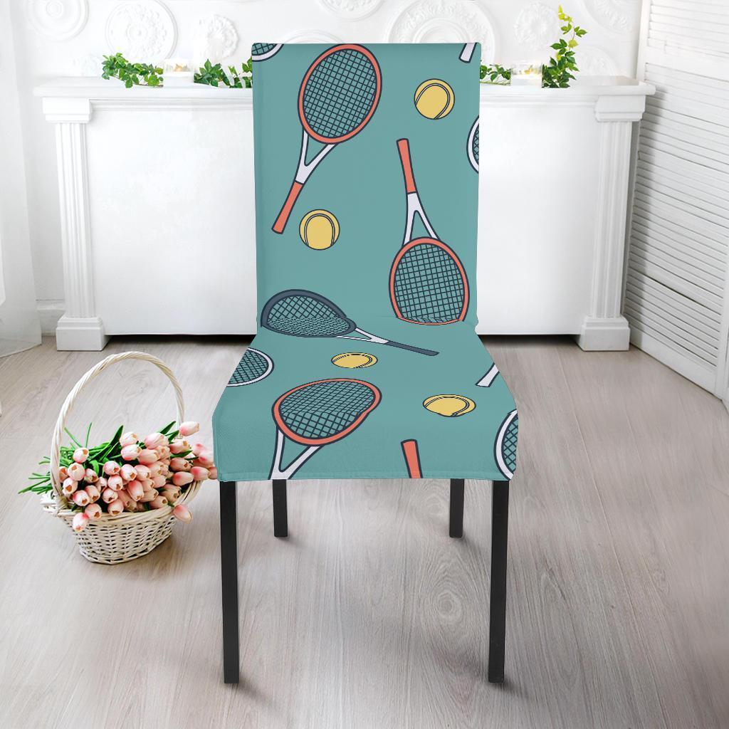 Tennis Print Pattern Chair Cover-grizzshop