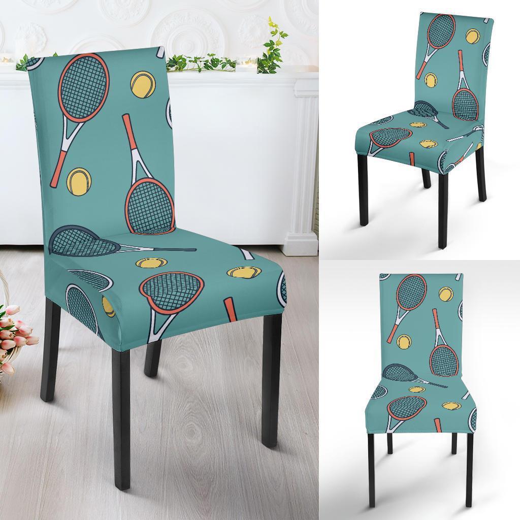 Tennis Print Pattern Chair Cover-grizzshop