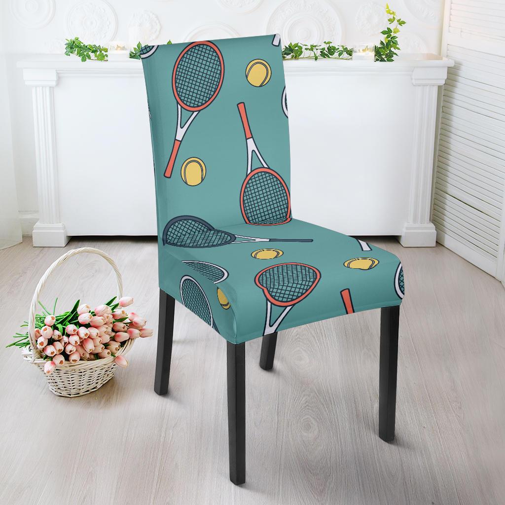 Tennis Print Pattern Chair Cover-grizzshop