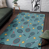 Tennis Print Pattern Floor Mat-grizzshop