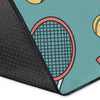 Tennis Print Pattern Floor Mat-grizzshop