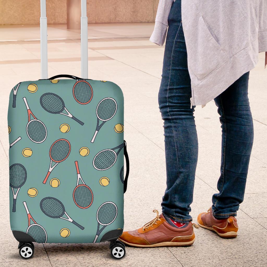 Tennis Print Pattern Luggage Cover Protector-grizzshop