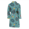 Tennis Print Pattern Men Long Robe-grizzshop