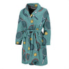 Tennis Print Pattern Men Long Robe-grizzshop