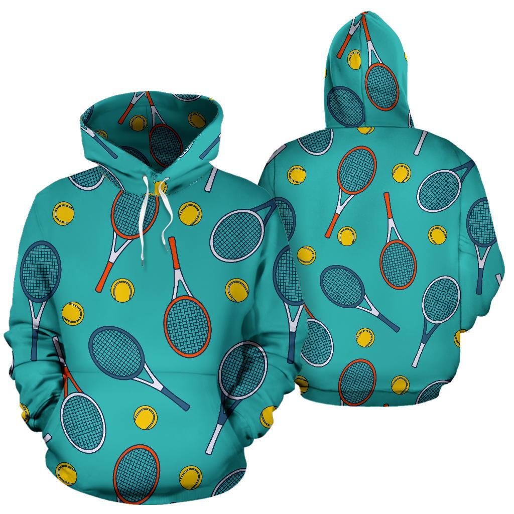 Tennis Print Pattern Men Women Pullover Hoodie-grizzshop