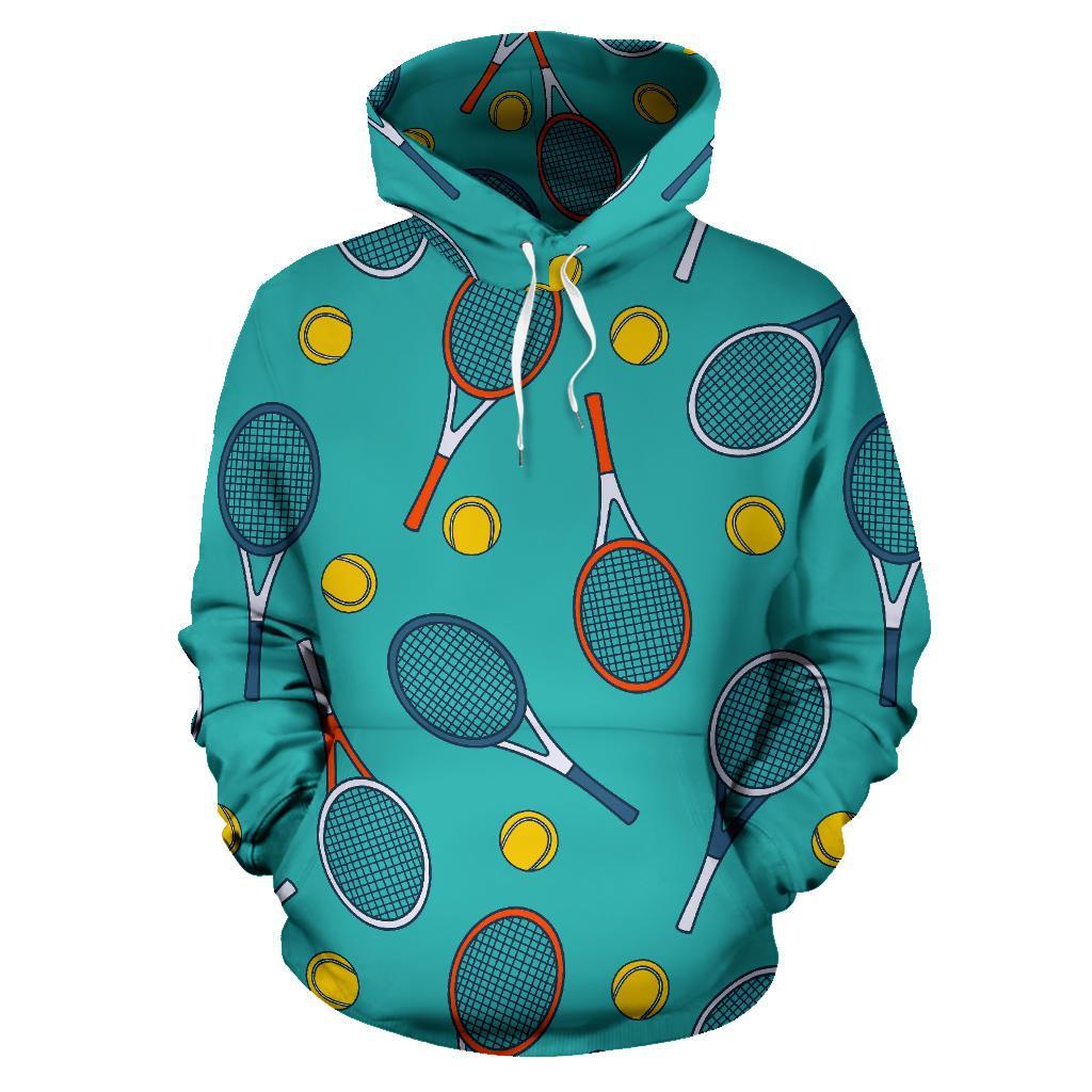 Tennis Print Pattern Men Women Pullover Hoodie-grizzshop