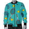 Tennis Print Pattern Men's Bomber Jacket-grizzshop