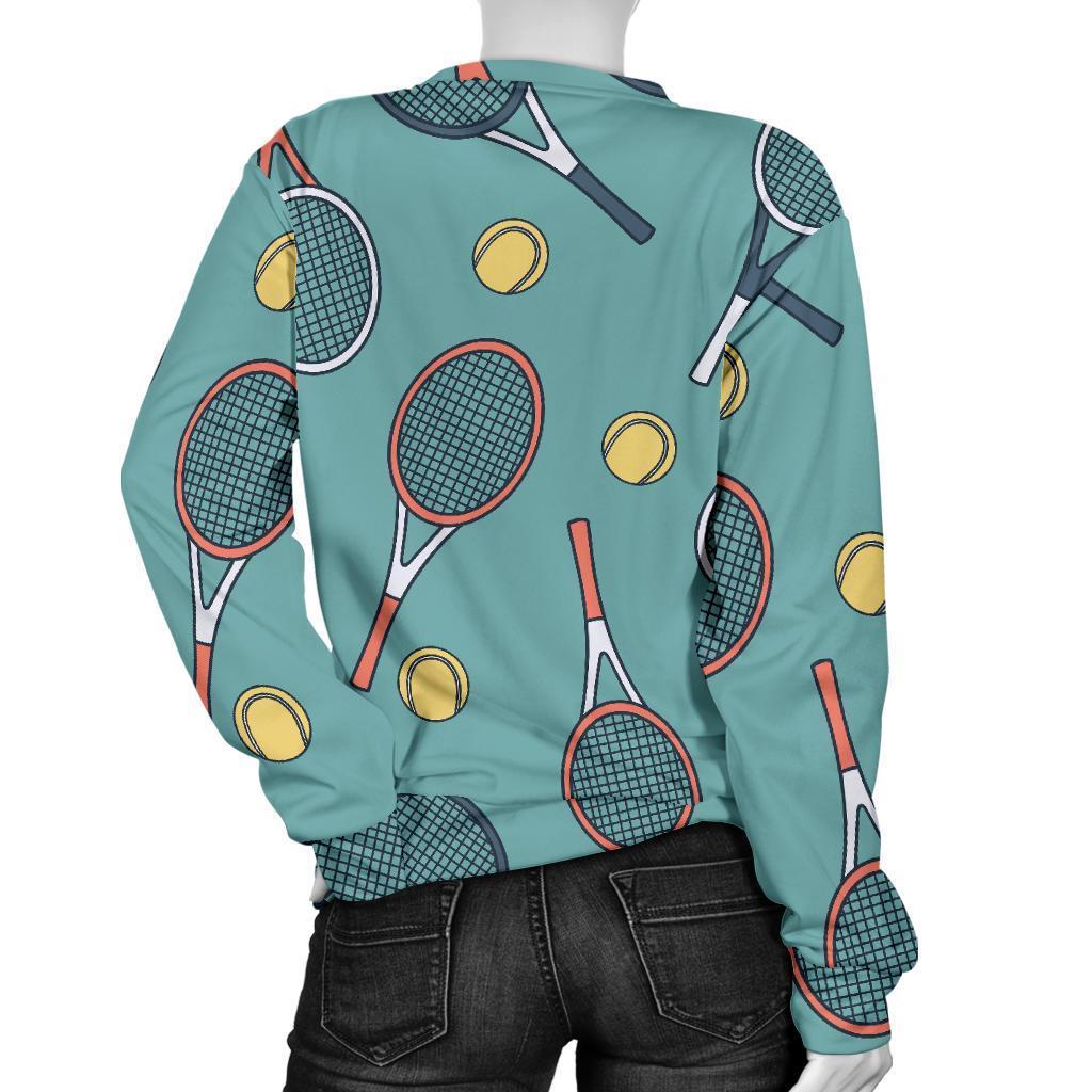 Tennis Print Pattern Women's Sweatshirt-grizzshop