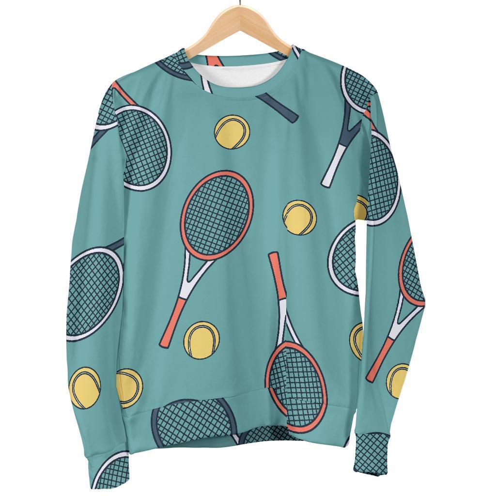 Tennis Print Pattern Women's Sweatshirt-grizzshop