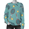 Tennis Print Pattern Women's Sweatshirt-grizzshop